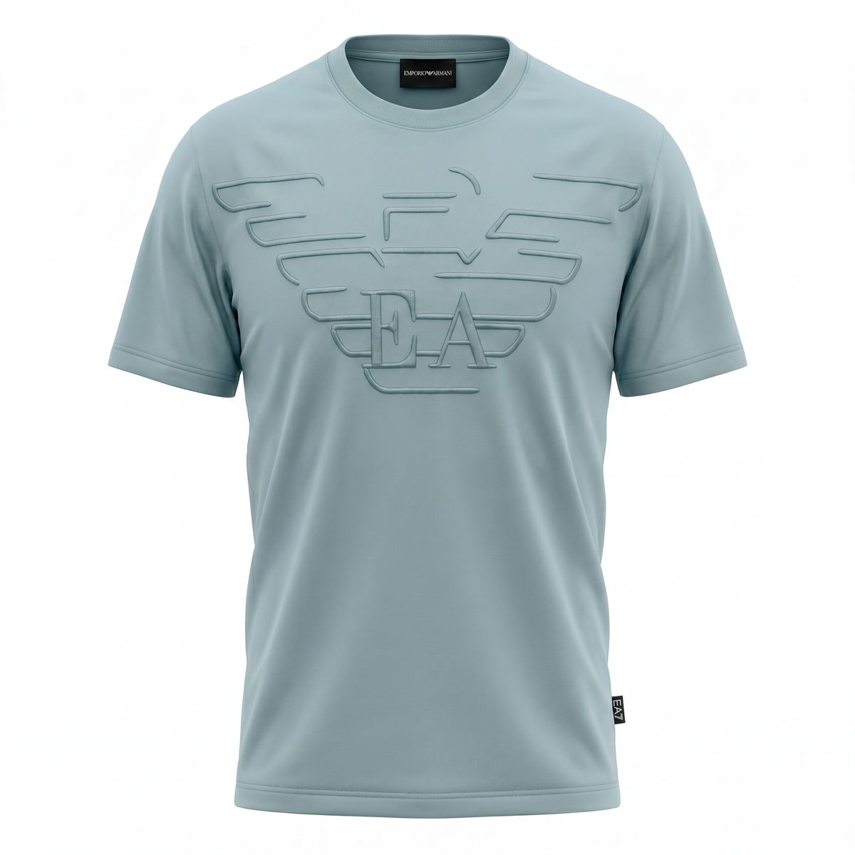 EMPORIO ARMANI  T-SHIRT IN HEAVY JERSEY WITH DOMED EAGLE