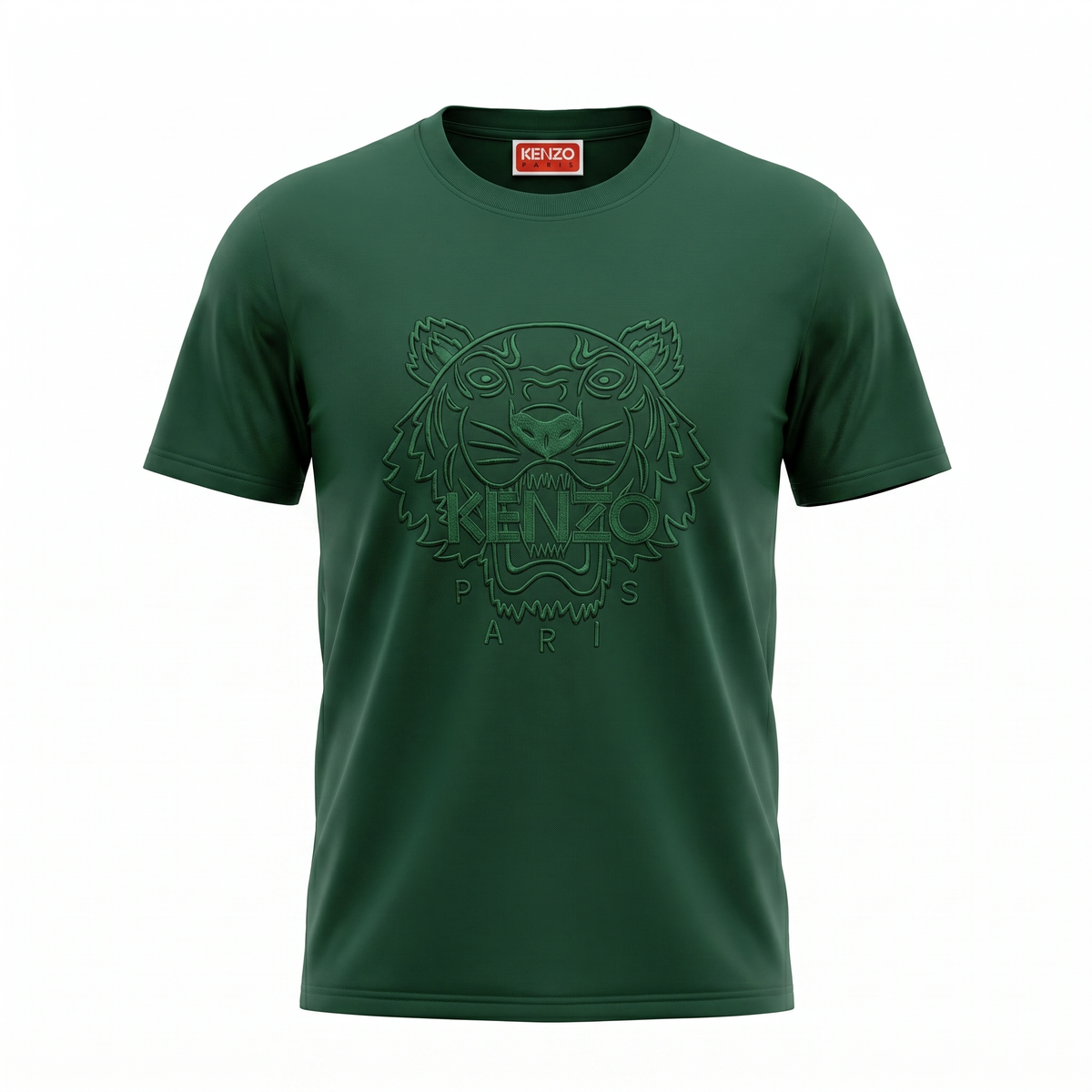 Kenzo Embroidered Tiger Logo T-Shirt - Green