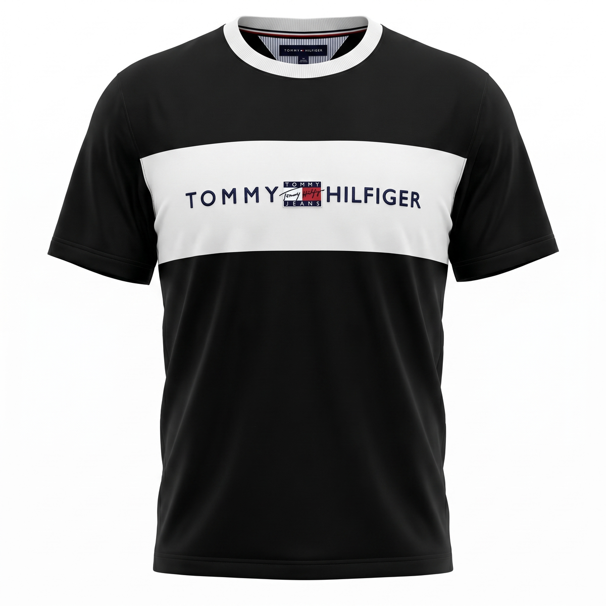 Tommy Hilfiger Logo Flag T-shirt Black