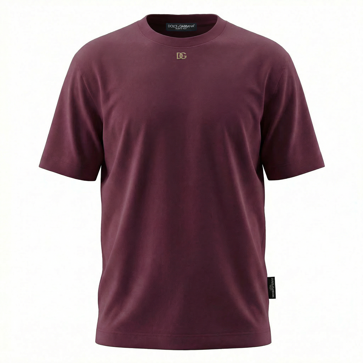 DOLCE & GABBANA METAL DG LOGO PURBLE TEE
